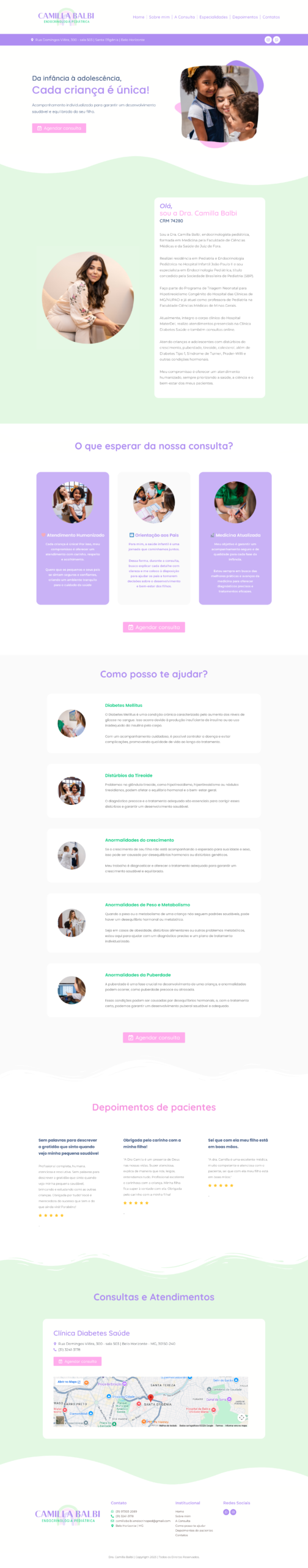 Site da Dra. Camilla Balbi